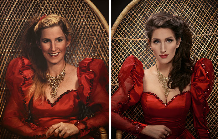 ¡Impresionante resultado! Hijos imitaron fotos de sus padres 20 años después