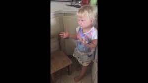 Esta niña ama a las cebras ¡Más de lo esperado!