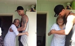 Video: 13 millones de personas aplaudieron el gesto de este joven con su abuela