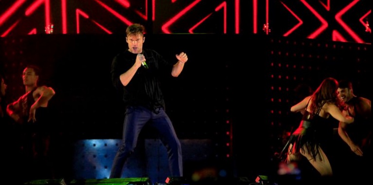 ¡Bravo! Ricky Martin se lució en Concepción