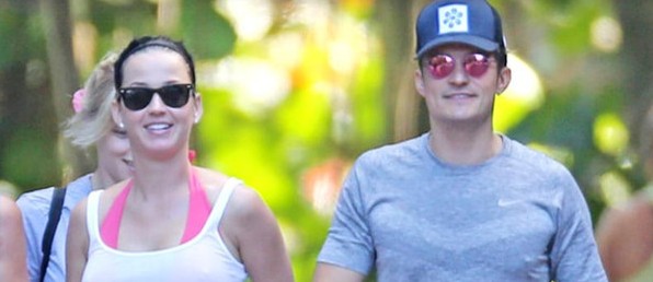 ¡Los pillaron! Katy Perry y Orlando Bloom se besan en público