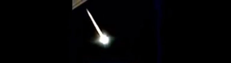 Video registró caída de meteorito en Argentina