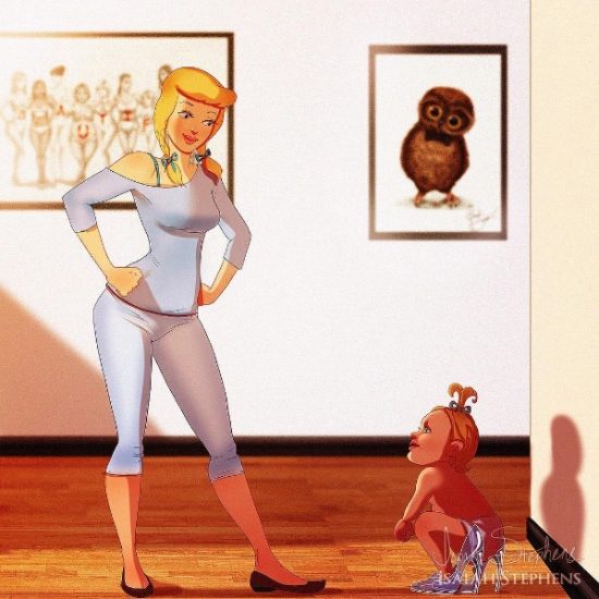 Princesas disney maternidad 10