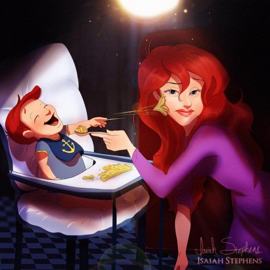 Princesas disney maternidad 2