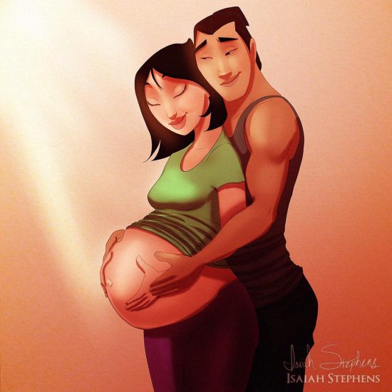 Princesas disney maternidad 4