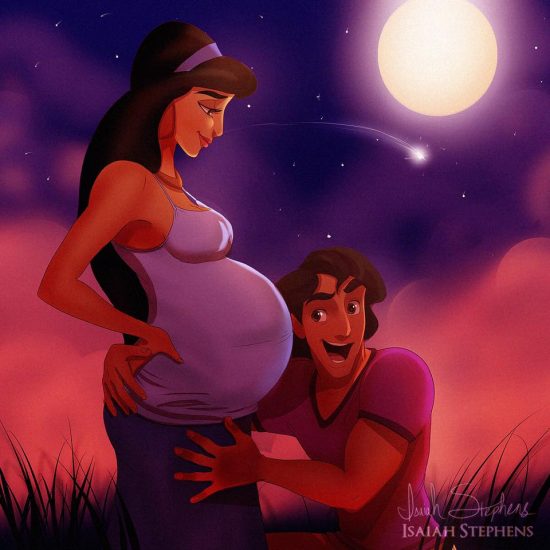 Princesas disney maternidad 5