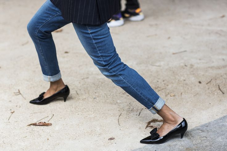 Paris Fashionweek ss2015 day 1, outside Dries van Noten, Saint Laurent shoes