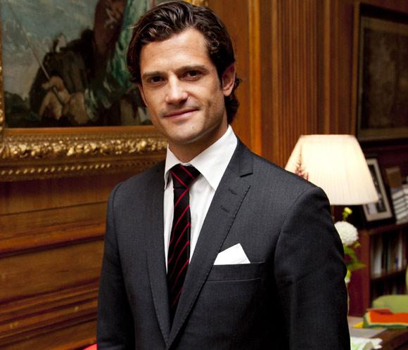 Carlos Felipe en el palacio real