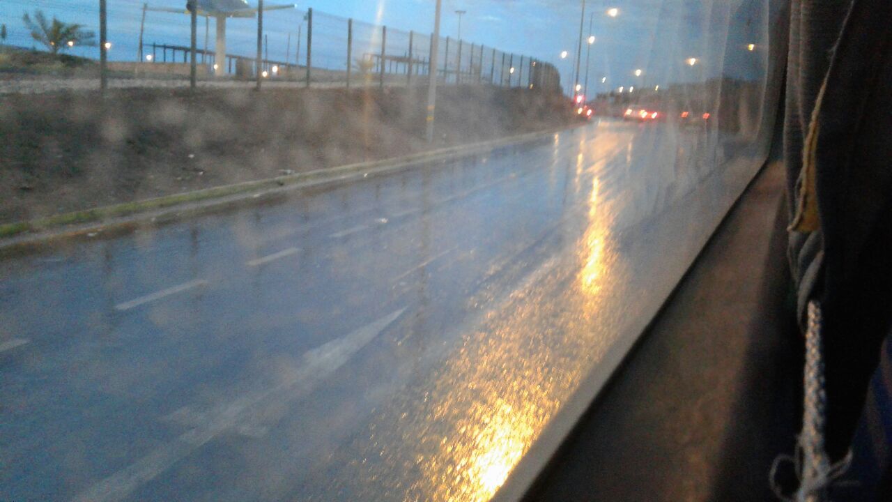 Iquique, durante la madrugada hubo un poco de lluvia.