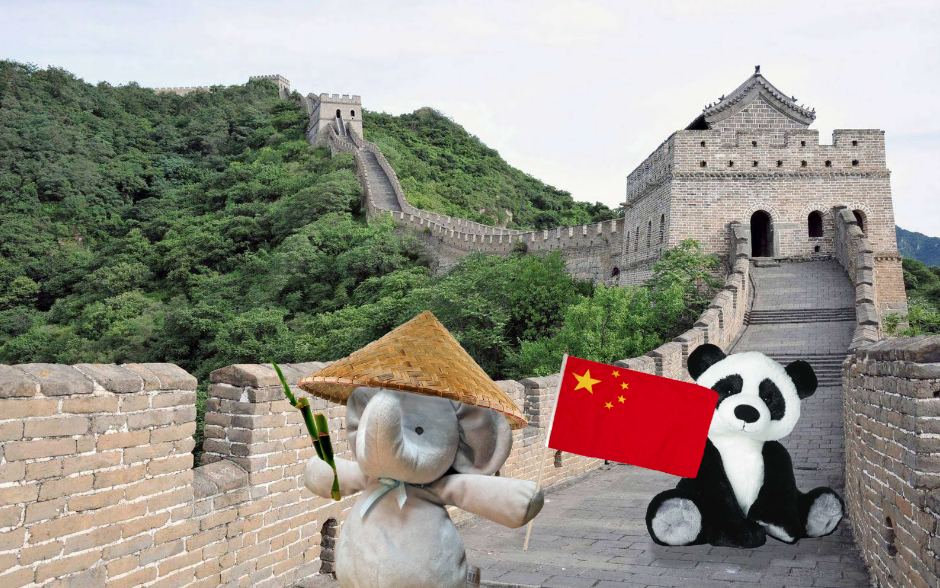 Peluche elefante viajero 15