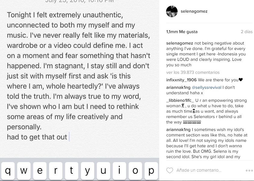 Selena Gomez instagram 1