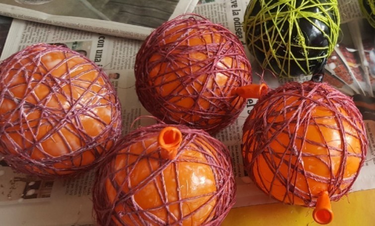 esferas de colores armado