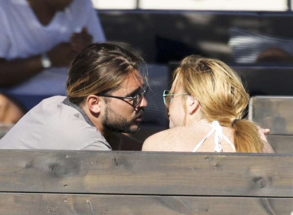 Photo © 2016 Mavrix Photo/The Grosby Group EXCLUSIVE!! Following the breakup of her engagement to Russian millionaire Egor Tarabasov it looks like Lindsay Lohan may have found romance again in the arms with good looking, heavily tattooed, long haired and wealthy beach bar restaurant owner Dennis Papageorgiou. Lohan has been spending most of her time at least on four separate days with Papageorgiou who owns Rakkan Mykonos after returning to the island where she spent her 30th birthday party at Rakkan with her ex-fiance Egor and which is also the sister property to Rakkan in Athens and is one of the hottest newly opened spots on the beach in Mykonos. A US magazine recently reported that “Lilo’s convinced it’s her destiny to marry a rich man". “She thought she was on to a winner with Egor, but instead of hiding away licking her wounds, she’s determined to get back out there and find her perfect Daddy Warbucks.” Greece, 27th August 2016.