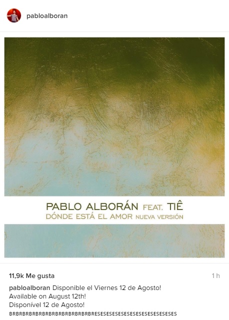 Pablo Alboran instagram
