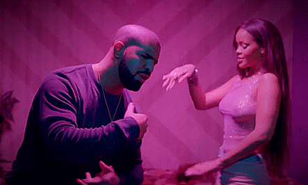 Rihanna y Drake gif