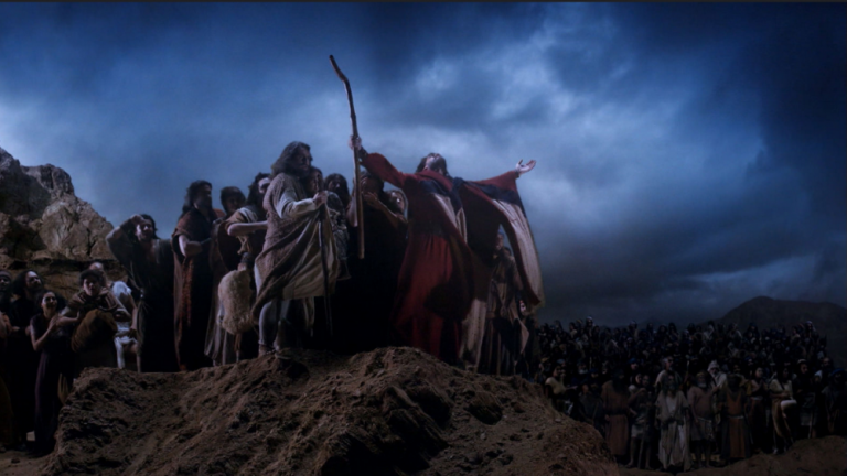 ¡La impactante escena de "Moisés y los 10 mandamientos", que arrasó en sintonía!