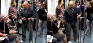 Abuelos bailan en un metro de Barcelona y revolucionan Internet