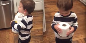 Este niño recibió un papel higiénico de regalo y su reacción revolucionó las redes sociales