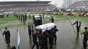 Así fue el último adiós a los jugadores del Chapecoense