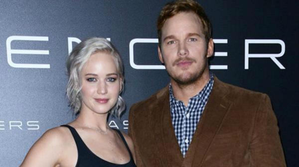 Las extrañas selfies de Chris Pratt y Jennifer Lawrence