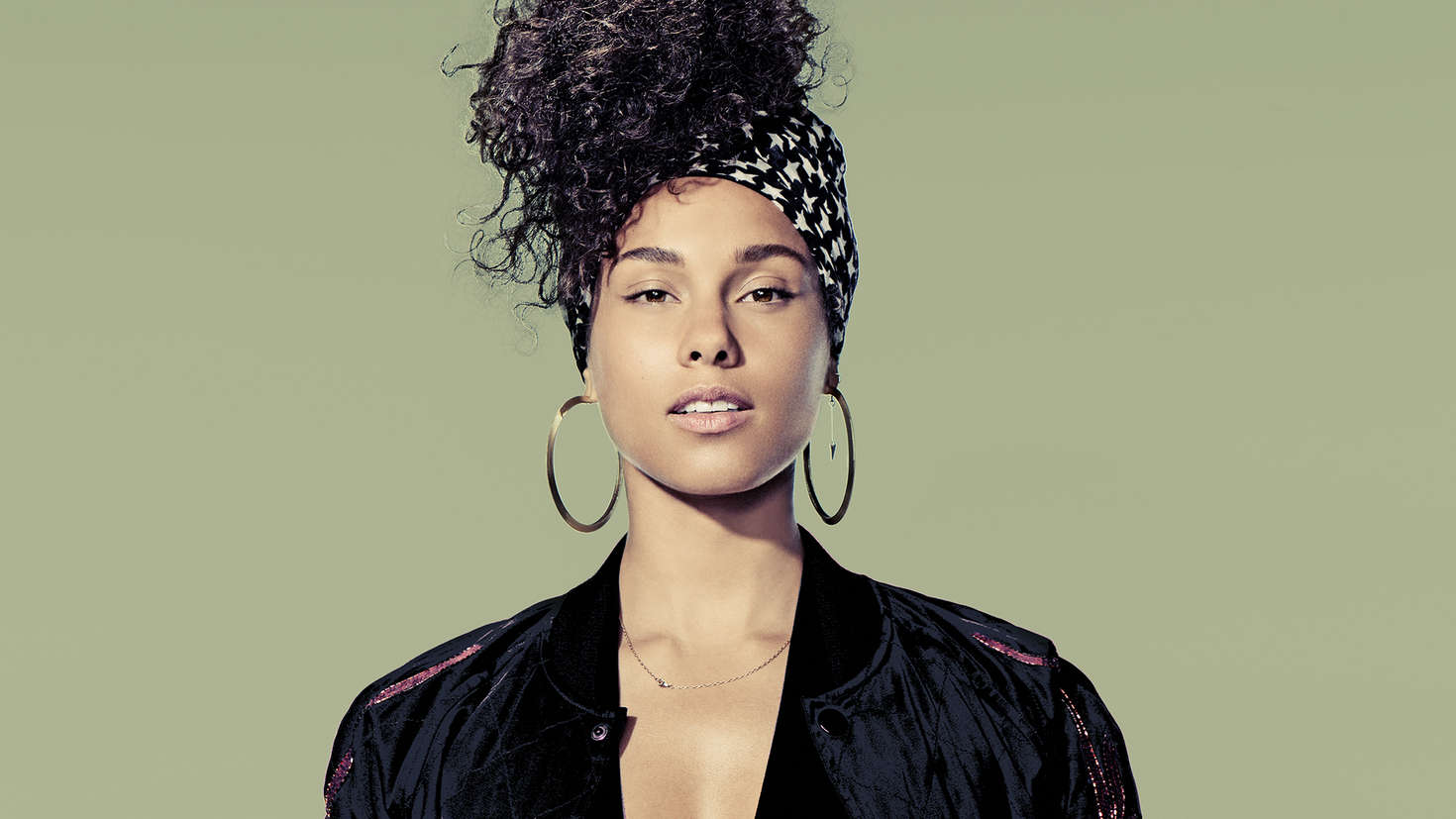 Alicia Keys volvió a usar maquillaje