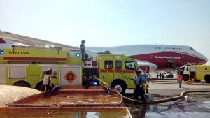 Avión Supertanker comenzará a combatir el fuego en la Región del Maule