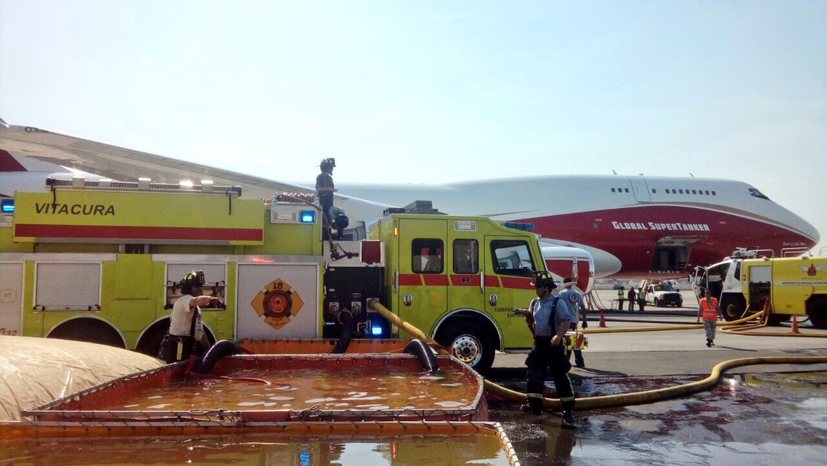 Avión Supertanker comenzará a combatir el fuego en la Región del Maule