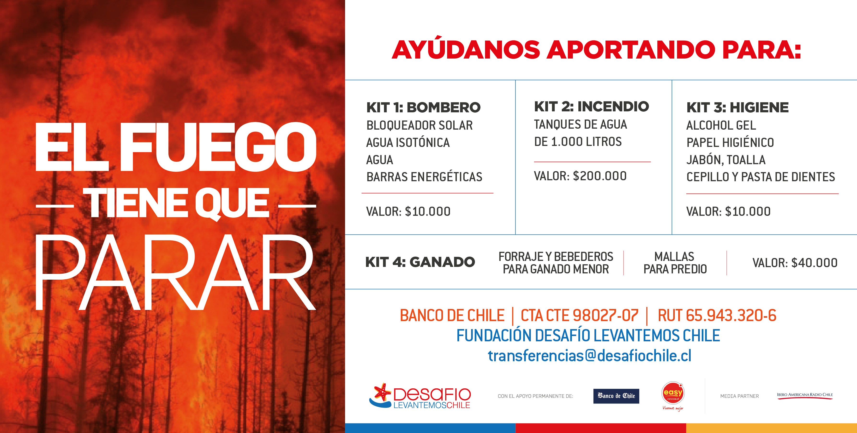 Desafío Levantemos Chile lanza campaña para ayudar a damnificados por ...
