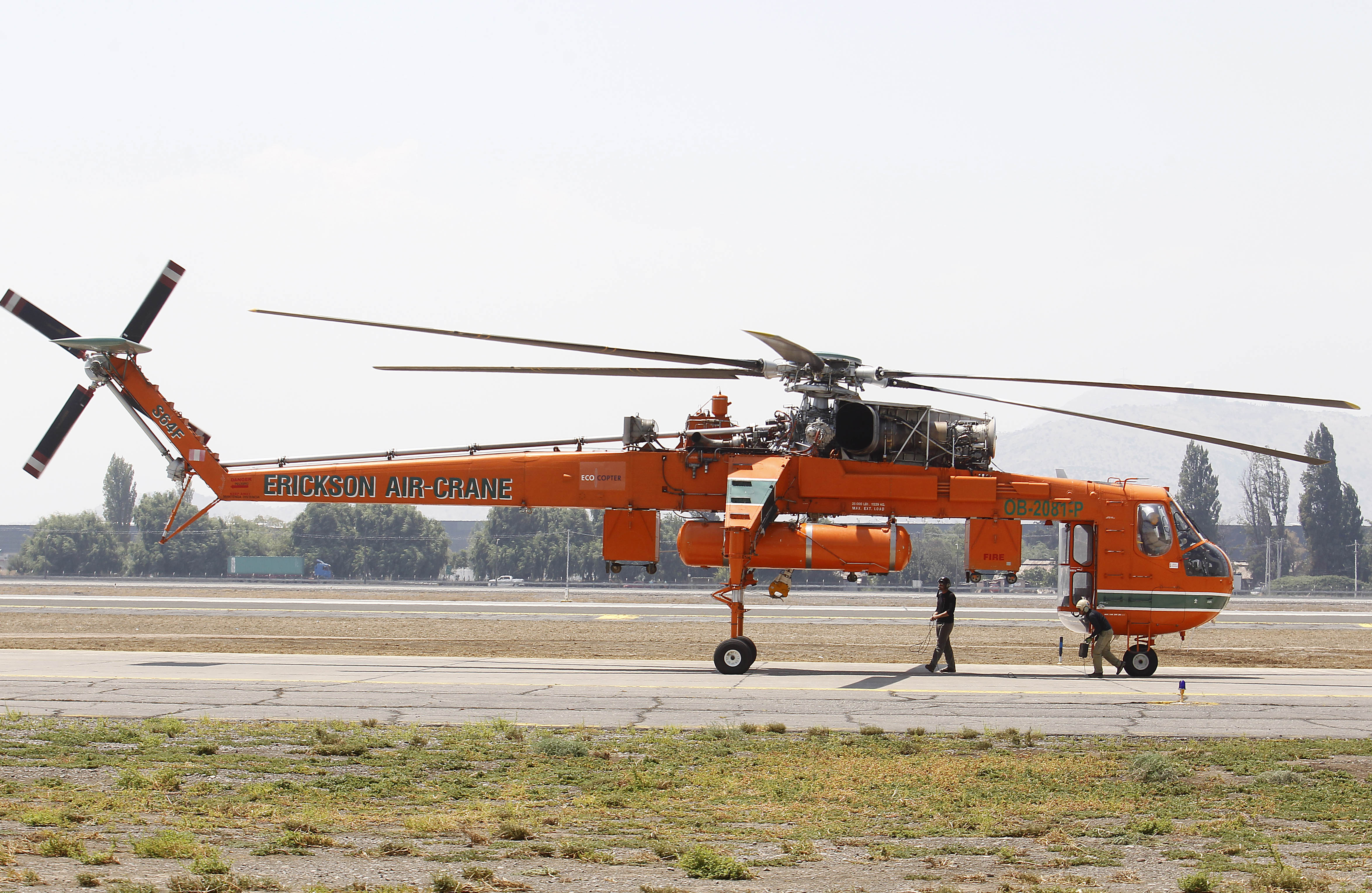 Elvis ya se encuentra en Chile para apoyar el combate de incendios forestales