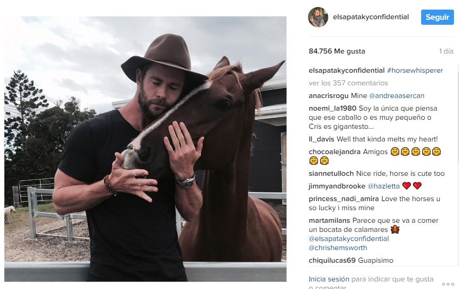 Esta foto demuestra que Chris Hemsworth es el hombre más tierno del mundo