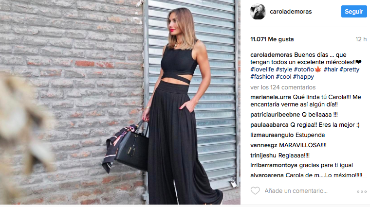 Instagram Carola de Moras nuevo look