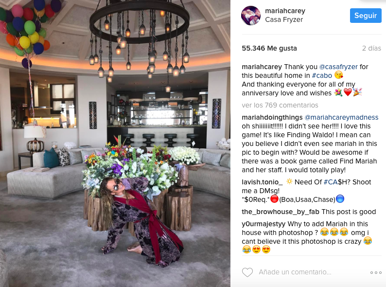 ¡Se pasó! Mariah Carey celebró su cumpleaños en grande