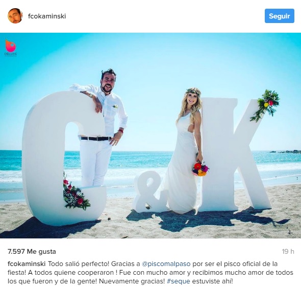 Matrimonio de Francisco Kaminski y Carla Jara