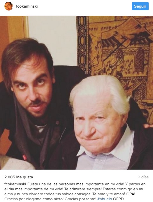 Francisco Kaminski y su abuelo