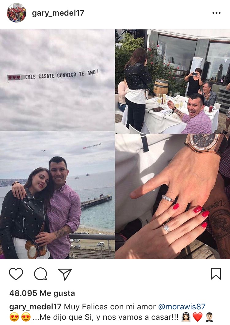 Gary Medel petición de matrimonio 