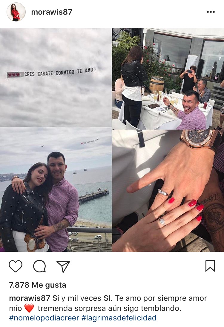 Gary Medel petición de matrimonio