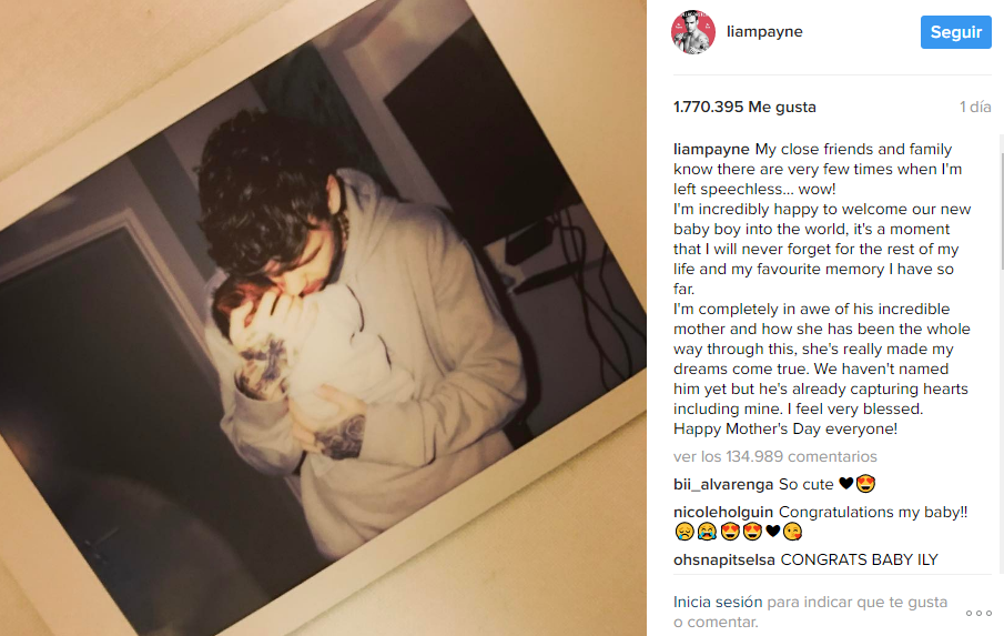 ¡Felicidades! Ex integrante de One Direction fue papá