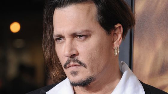 El irreconocible rostro de Johnny Depp