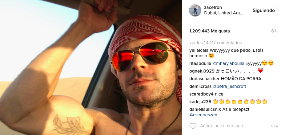 La selfie de Zac Efron que sacó suspiros en las redes sociales