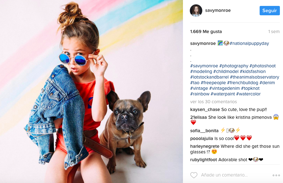 Conoce a la pequeña con más futuro en el mundo del modelaje