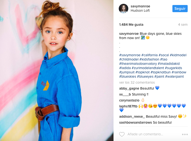 Conoce a la pequeña con más futuro en el mundo del modelaje