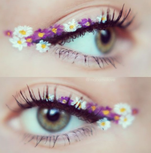 Conoce el famoso delineado de flores que revoluciona las redes sociales