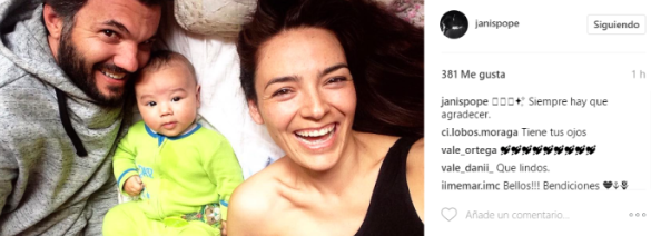 ¡Aww! Janis Pope publica tierna foto junto a su hijo