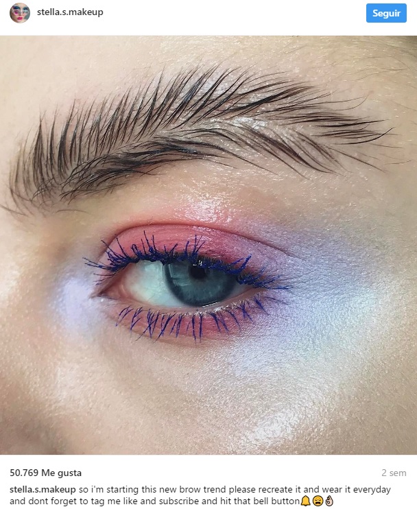 Cejas pluma realizadas por la maquilladora Stella Sironen