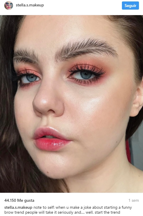 Cejas pluma realizadas por la maquilladora Stella Sironen