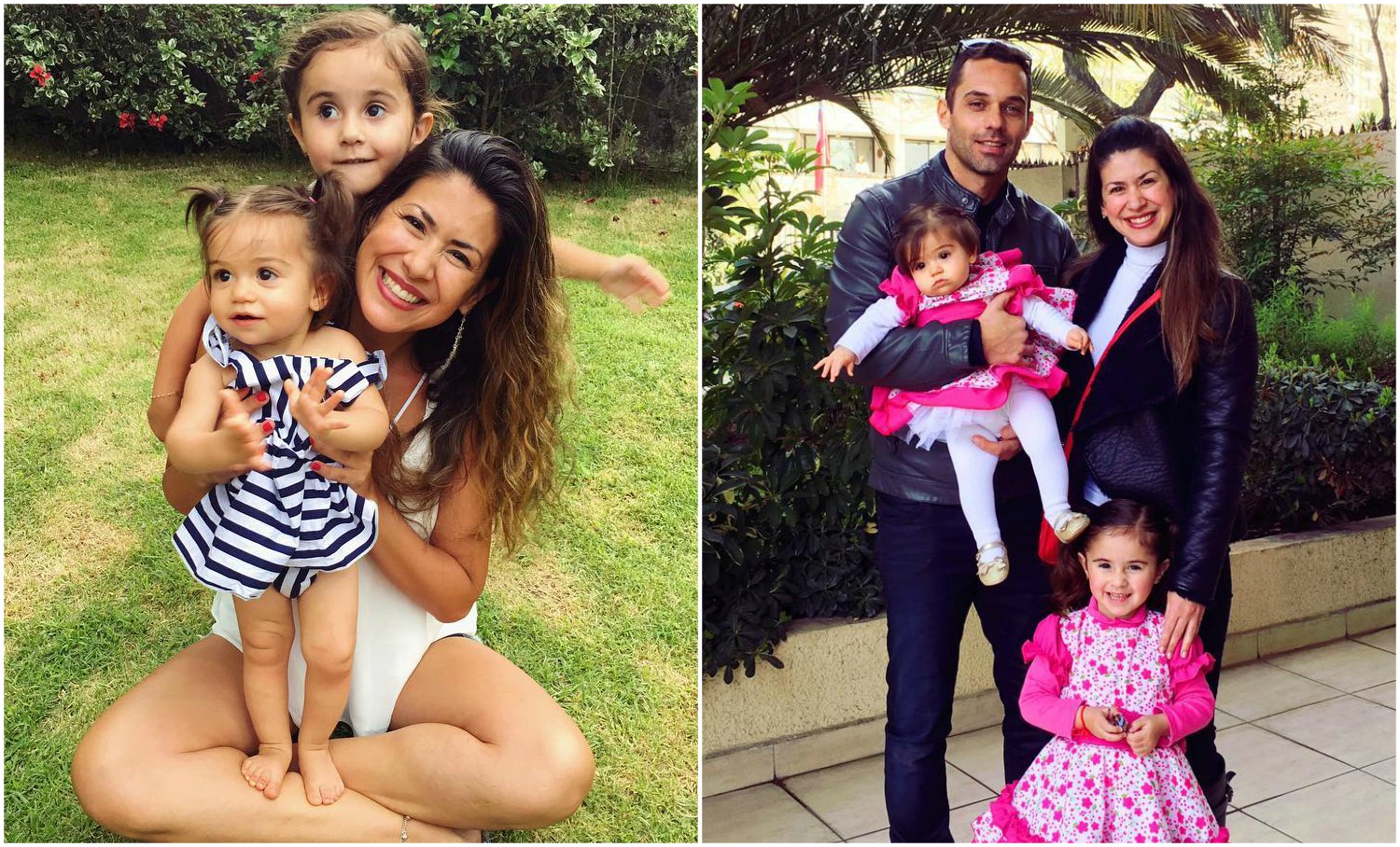 Vivi Rodrigues y sus hijas