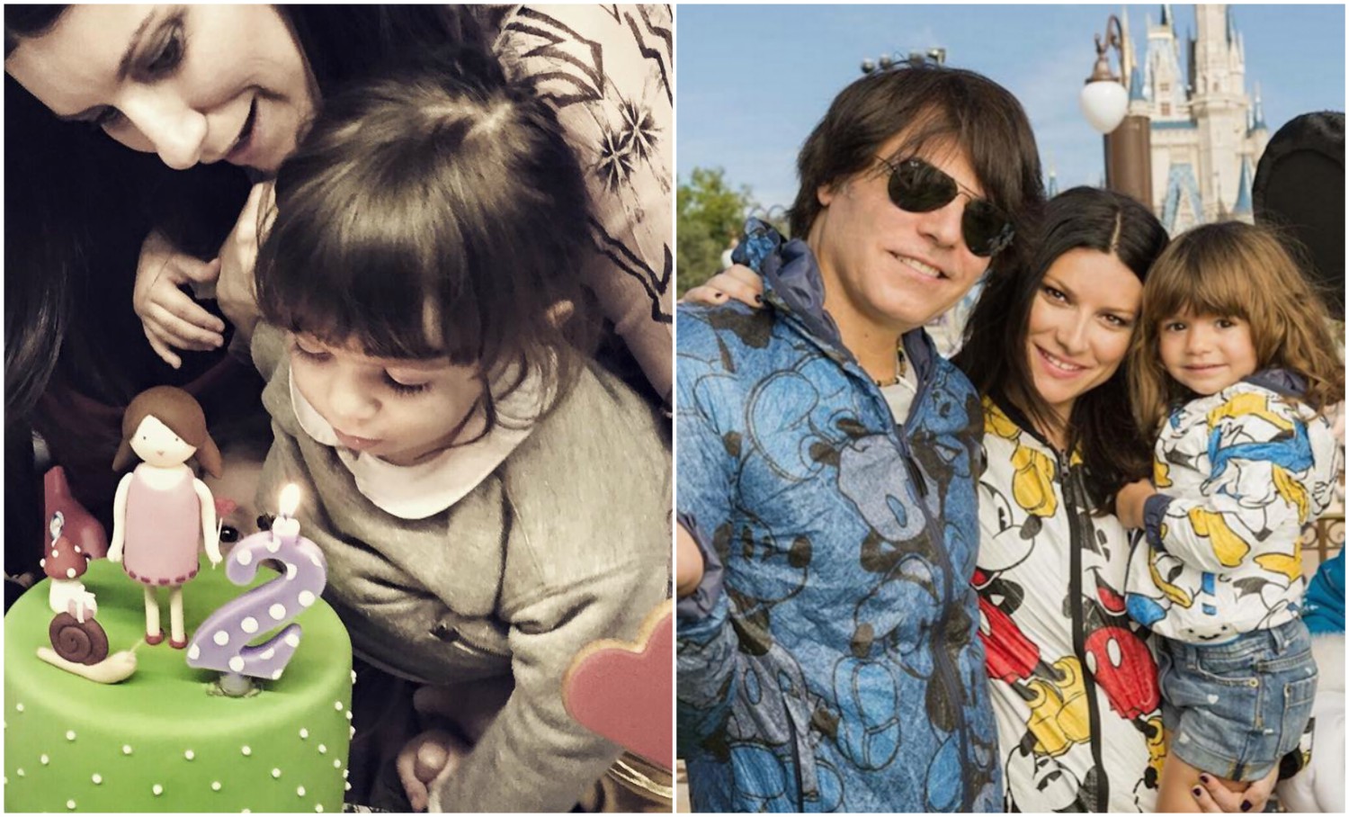 Laura Pausini y su hija