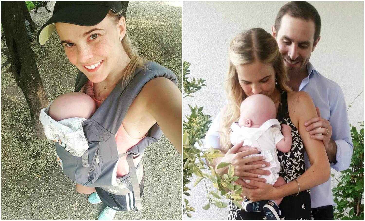 Javiera Suárez y su hijo