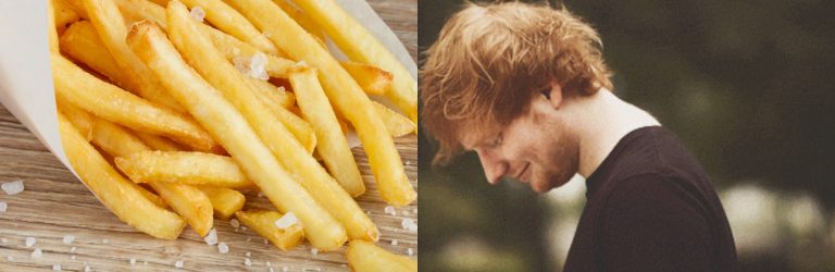 ¿Qué tienen en común Ed Sheeran y las papas fritas?