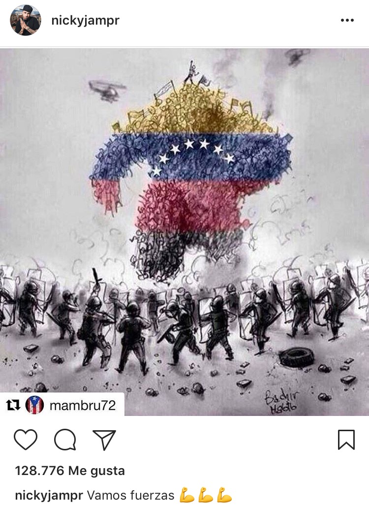 Protestas en Venezuela y la reacción de Nicky Jam